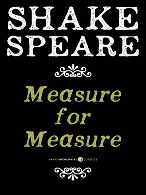cover image of Measure For Measure
